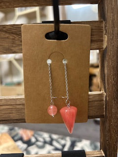 Crystal Pendulum - Light Red