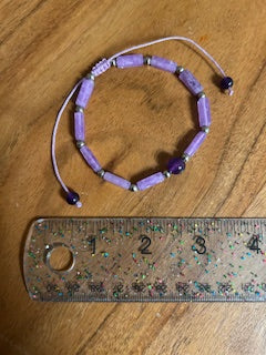 Crystal Bracelet - Dark & Light Amethyst