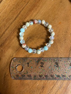 Crystal Bracelet - Angelite & Clear Quartz