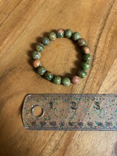 Crystal Bracelet - Medium Unakite
