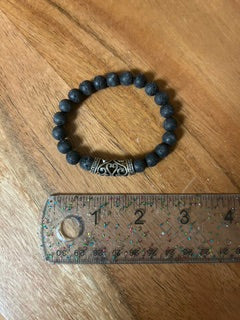 Crystal Bracelet - Lava Rock & Buddha Set
