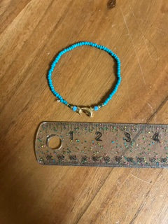 Bracelet - Blue Beads & Dolphin