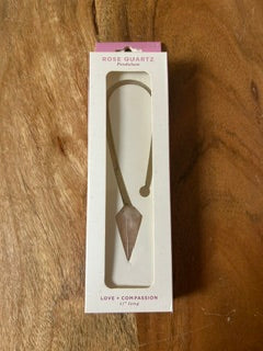 Crystal Pendulum - Rose Quartz Large