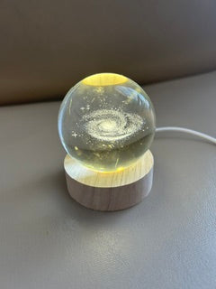 Small Glass Sphere Lamp – Stability, Balance, & Serenity