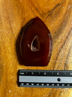 Red Agate Slice Flame – Harmony, Prosperity, & Passion