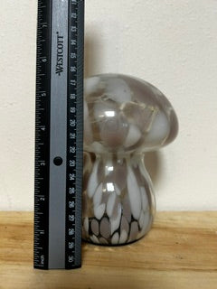 Pink Glass Light-Up Mushroom