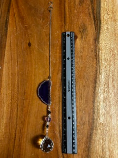 Purple Hanging Crystal Suncatcher