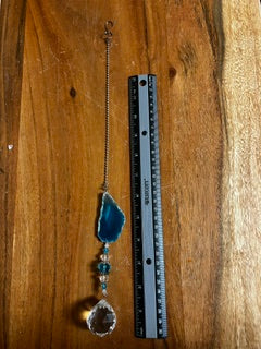 Blue Hanging Crystal Suncatcher