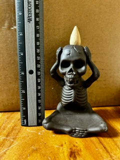 Black Skull Backflow Incense Holder