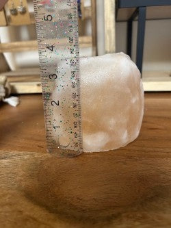 Medium Pink Himalayan Salt Candle Holder – Protection, Balance, & Serenity
