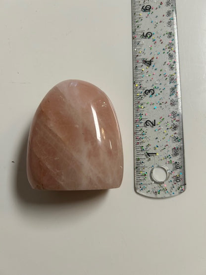 Rounded Rose Quartz Tower – Love, Compassion & Heart Chakra Healing