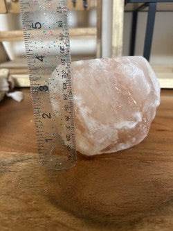 Large Pink Himalayan Salt Candle Holder – Protection, Balance, & Serenity