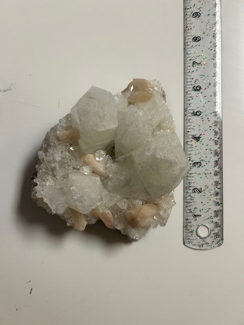 Large Clear & Yellow Quartz Cluster Slab – Vitality, Visualization, & Healing