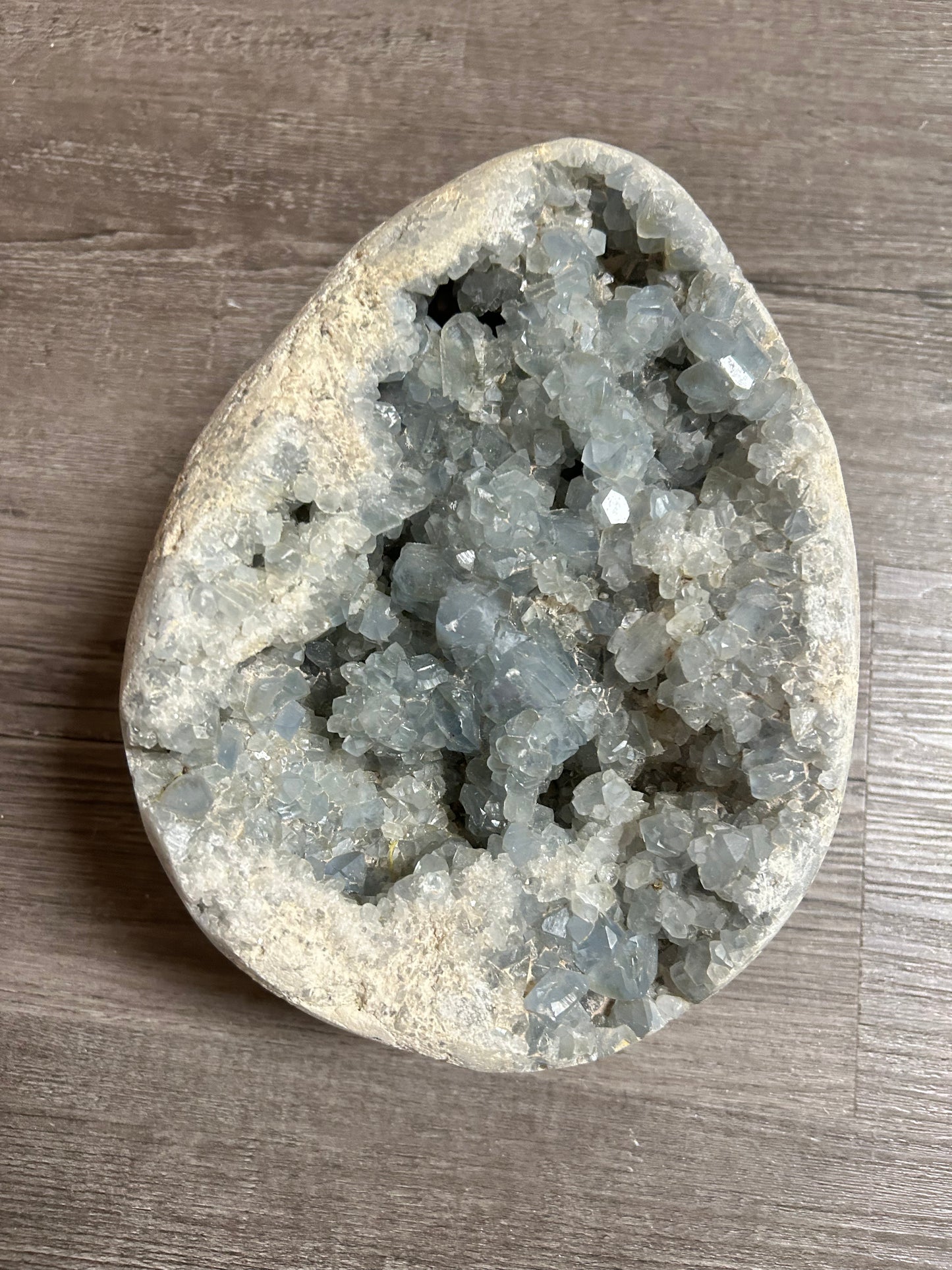 Raw Celestite Geode – Hope, Peace, & Balance