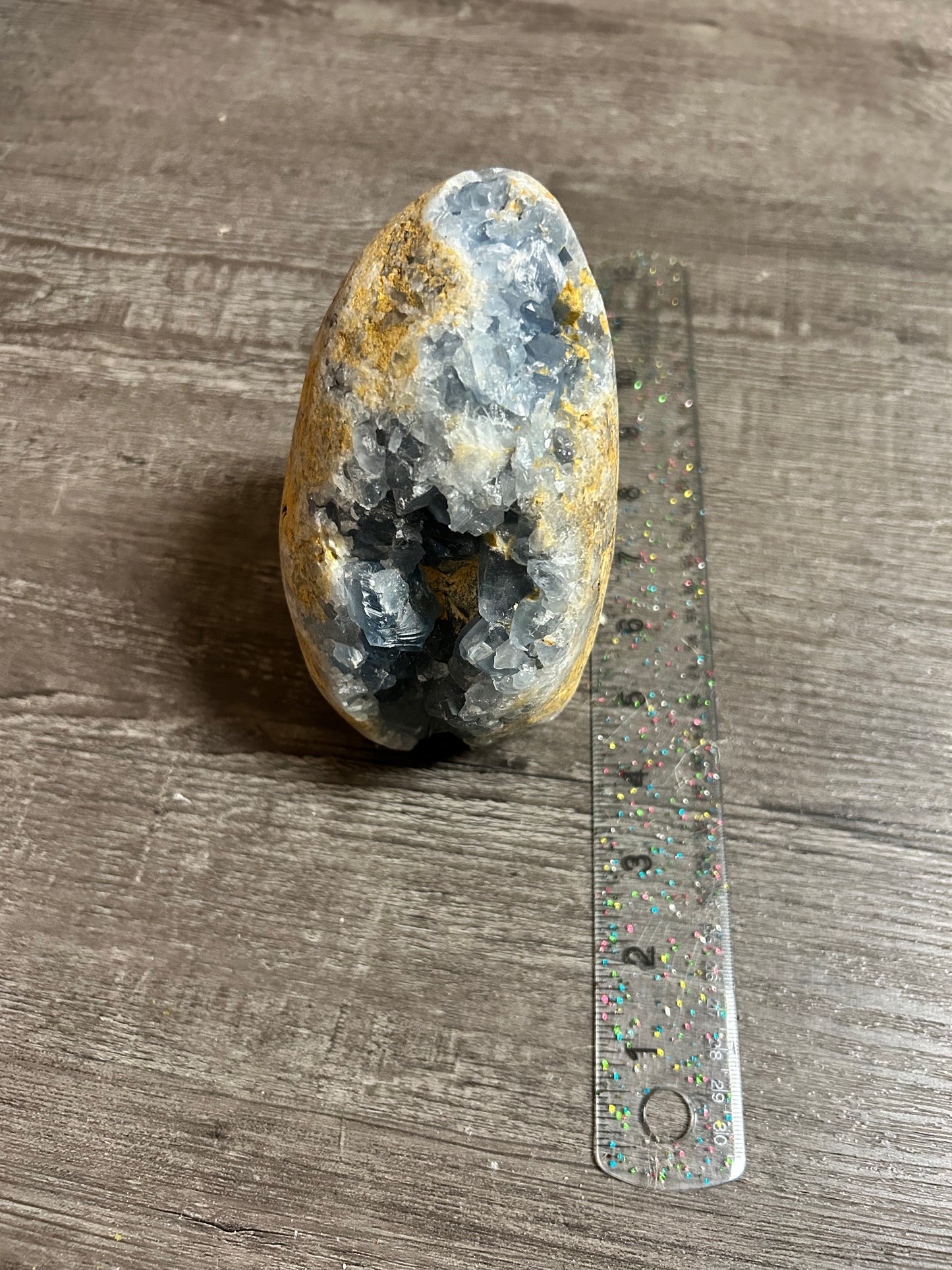 Raw Celestite Geode – Hope, Peace, & Balance