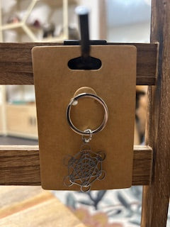 Metal Keychain - Sacred Geometry