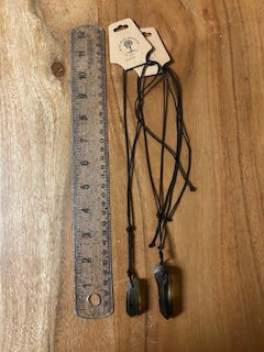 Crystal Necklace - Raw Smoky Quartz Point
