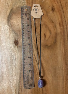Crystal Necklace - Medium Raw Amethyst Piece