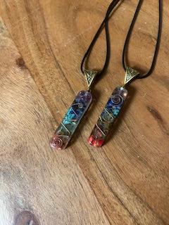 Crystal Necklace - Polished Resin Chakra