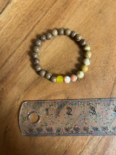Crystal Bracelet - Agate & Wood