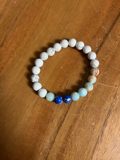 Crystal Bracelet - Angelite & White Howlite