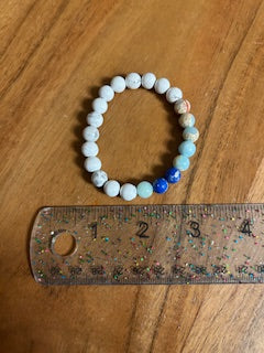 Crystal Bracelet - Angelite & White Howlite