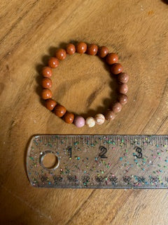 Crystal Bracelet - Red Jasper & Sandstone