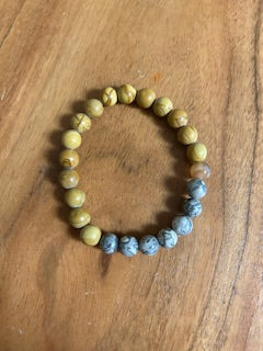 Crystal Bracelet - Brown Jasper & Stone