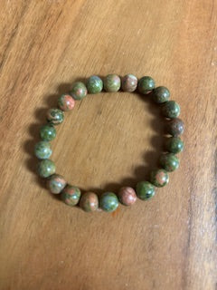 Crystal Bracelet - Small Unakite