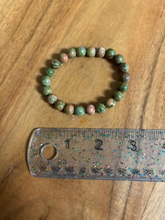 Crystal Bracelet - Small Unakite