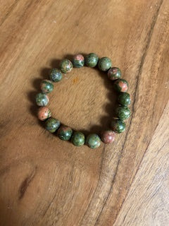 Crystal Bracelet - Medium Unakite