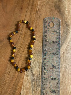 Crystal Necklace - Amber Baby Teething