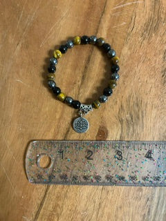 Crystal Bracelet - Tiger's Eye & Yoga Set