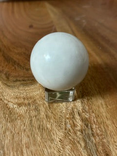 Small White Quartz Sphere – Clarity, Calm, & Visualization