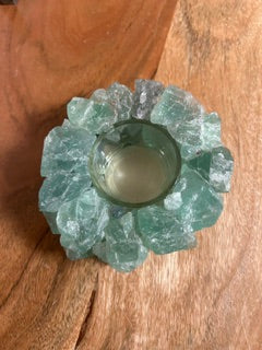 Large Green Fluorite Candle Holder – Healing, Visualization, & Grounding