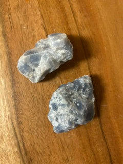 Raw Angelite Pieces – Spiritual Connection, Peace, & Balance