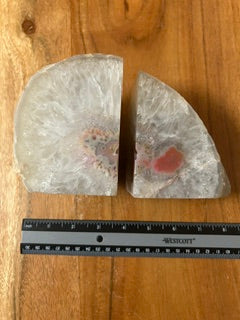 Multicolored Quartz Bookends – Calm, Self Love, & Spiritual Energy