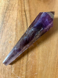 Large Polished Amethyst Dragon Tooth – Grounding, Healing, & Inner Power