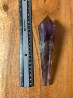 Large Polished Amethyst Dragon Tooth – Grounding, Healing, & Inner Power