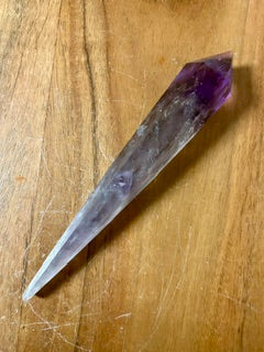 Small Polished Amethyst Dragon Tooth – Grounding, Healing, & Inner Power