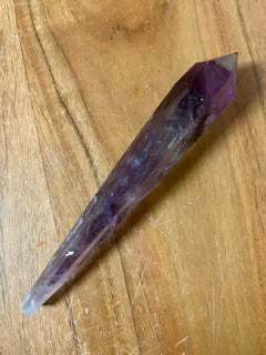 Medium Polished Amethyst Dragon Tooth – Grounding, Healing, & Inner Power