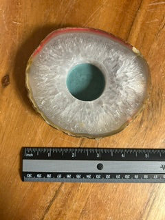 Gray Agate Tealight – Harmony, Knowledge, & Growth