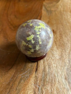 Large Cherry Blossom Agate Sphere – Wisdom, Prosperity, & Spirituality