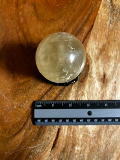 Medium Light Yellow Citrine Sphere – Ancient Wisdom, Calm, & Rooted Connection