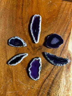 Polished Amethyst Flower Set – Grounding, Healing, & Inner Power