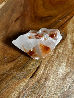 Large Clear Quartz & Carnelian – Vitality, Visualization, & Healing