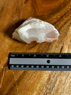 Large Clear Quartz & Carnelian – Vitality, Visualization, & Healing