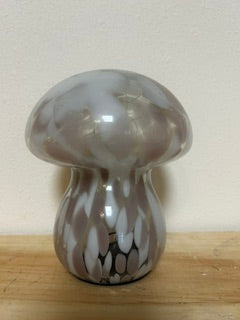 Pink Glass Light-Up Mushroom