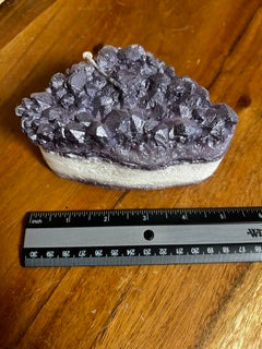 Purple Crystal Shaped Candle