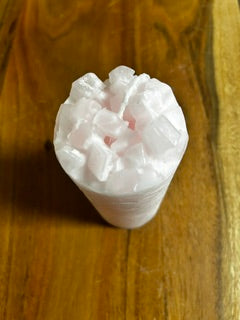 Handmade Pink Cube Pillar Candle